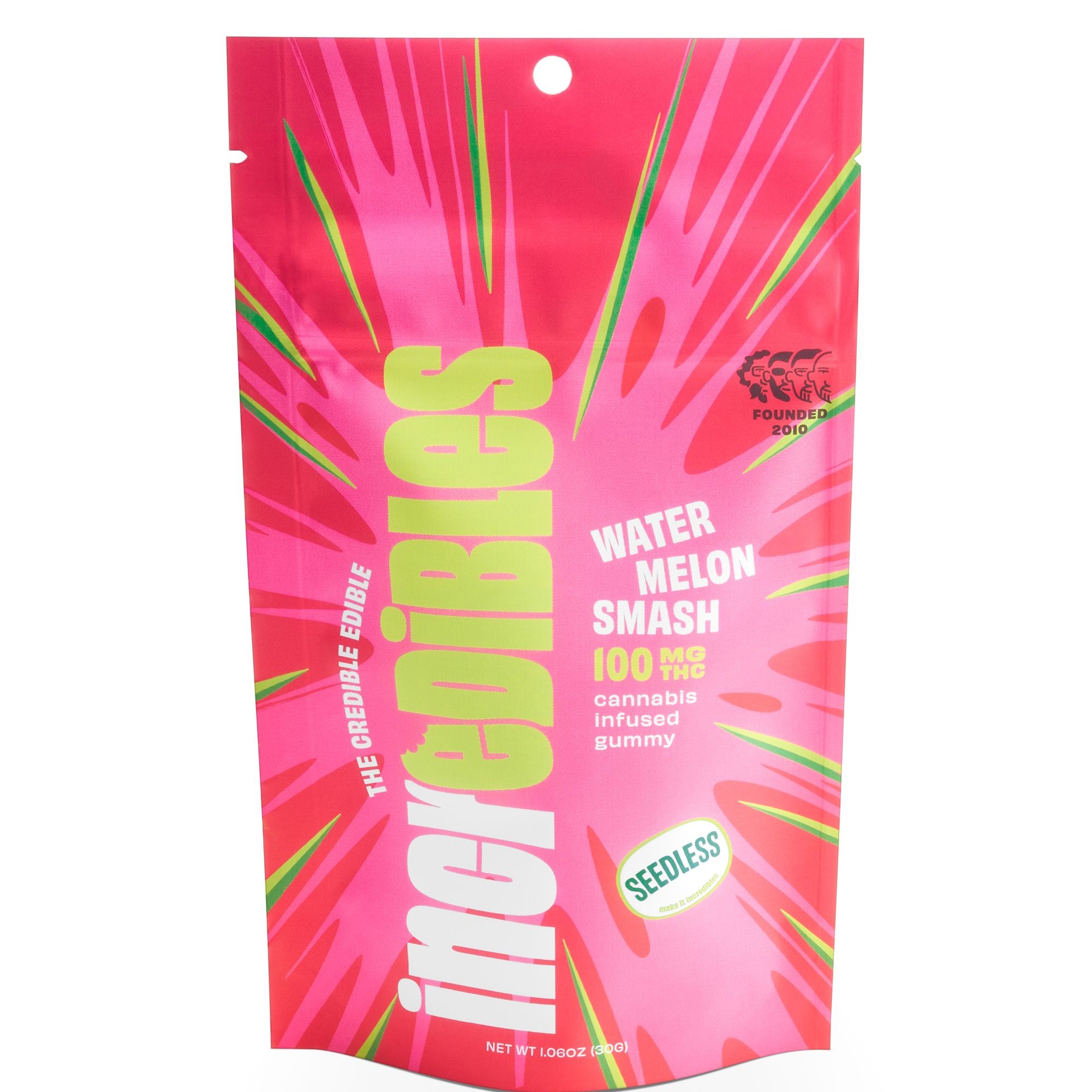 Photograph of product: Incredibles  |  Watermelon Smash  |  [10pk x 10mg]  | Edibles | Soft Lozenges