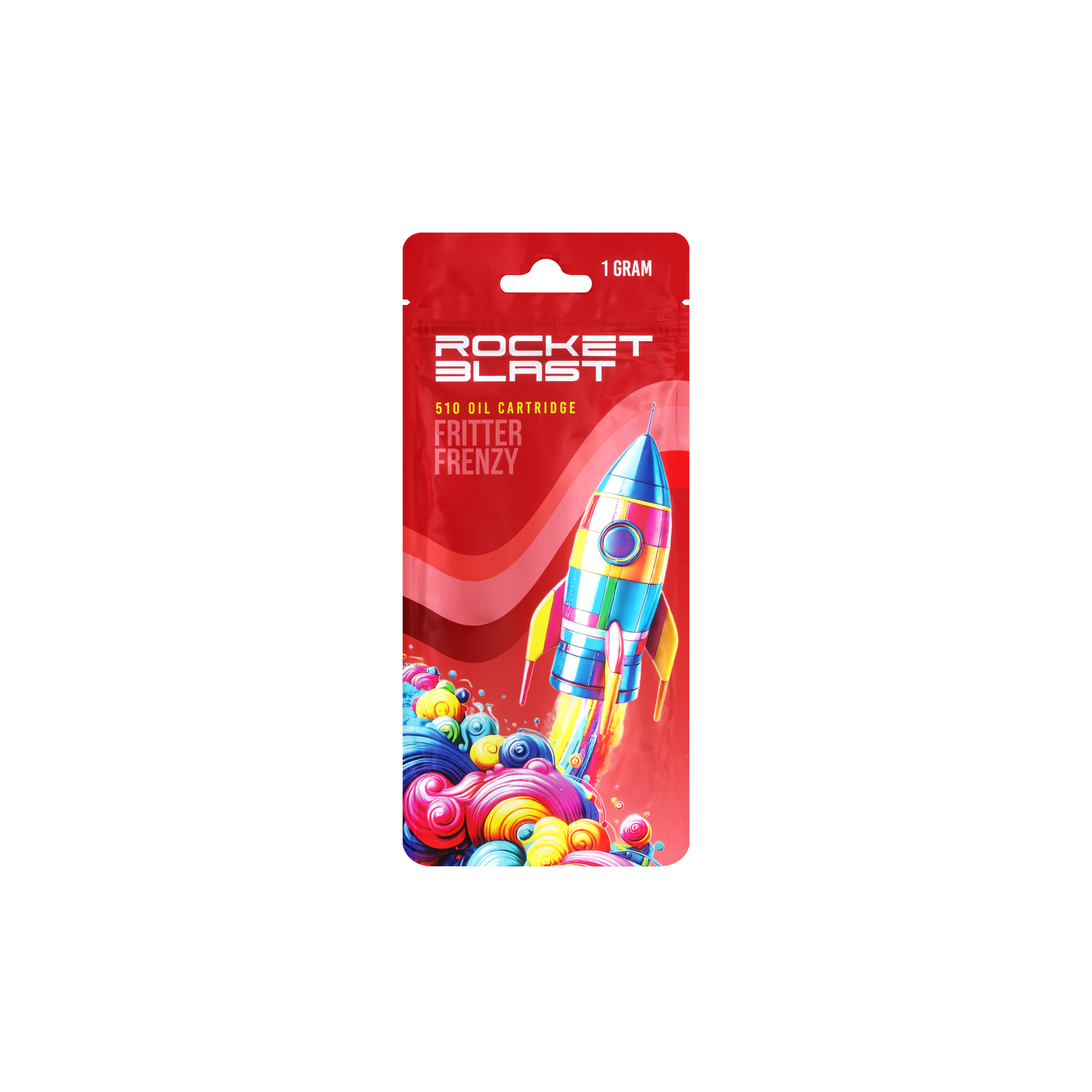 Photograph of product: Rocket Blast | Fritter Frenzy | 1G 510 Distillate Cartridge