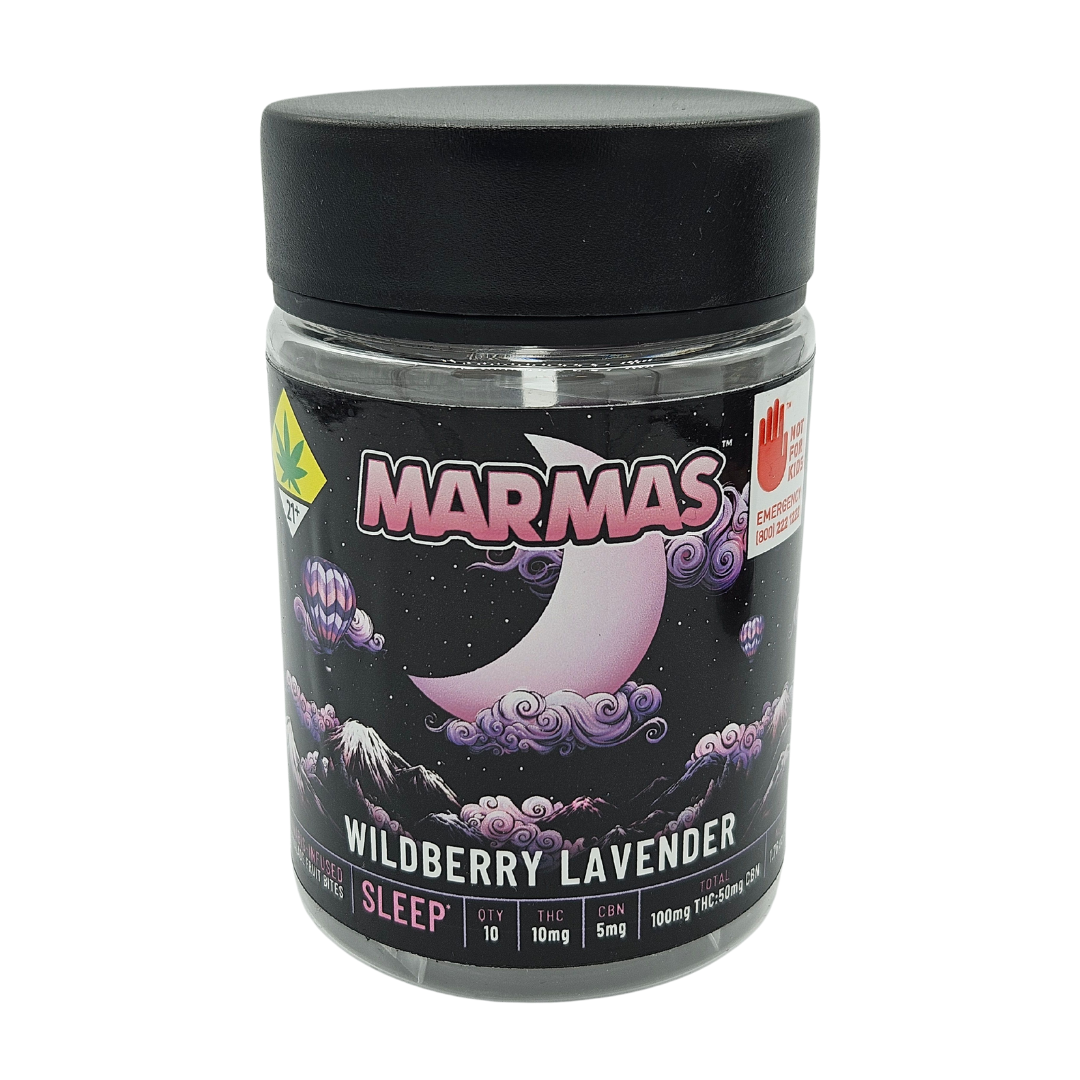 Photograph of product: Wildberry Lavender CBN Fruit Chews | 10pk