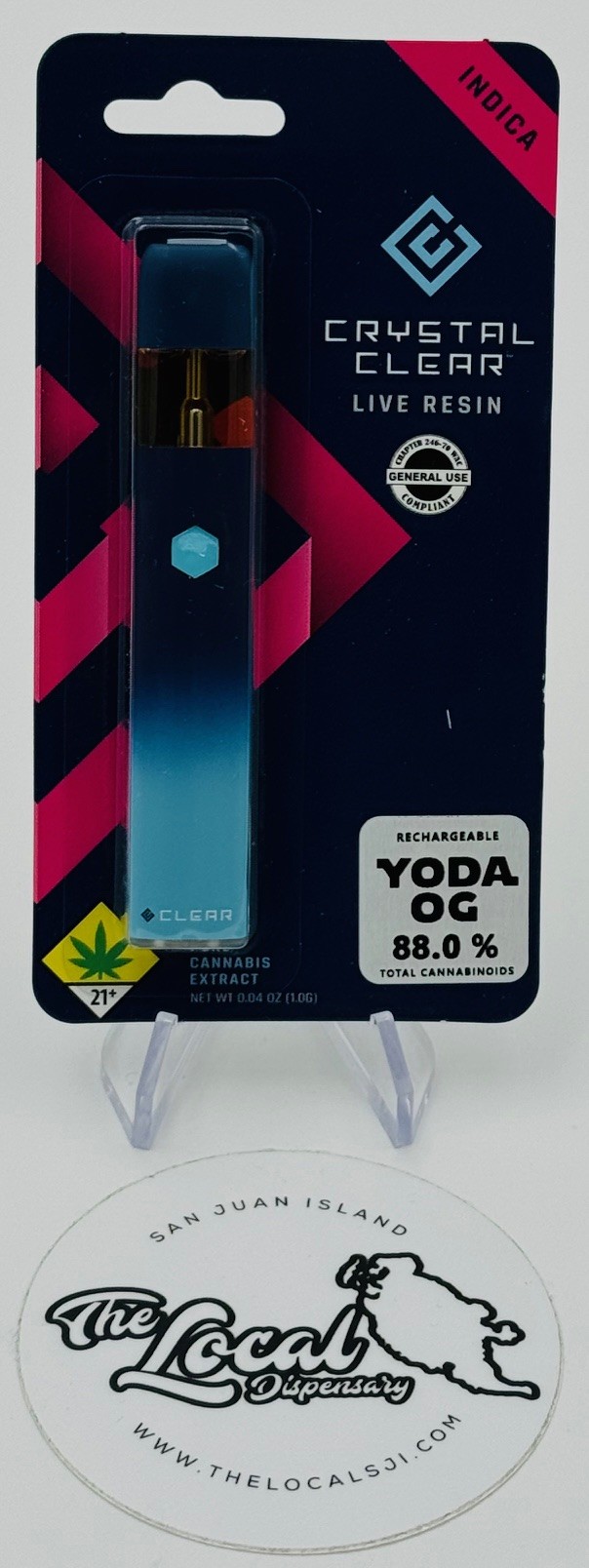 Photograph of product: Yoda OG Live Resin Disposable Cartridge