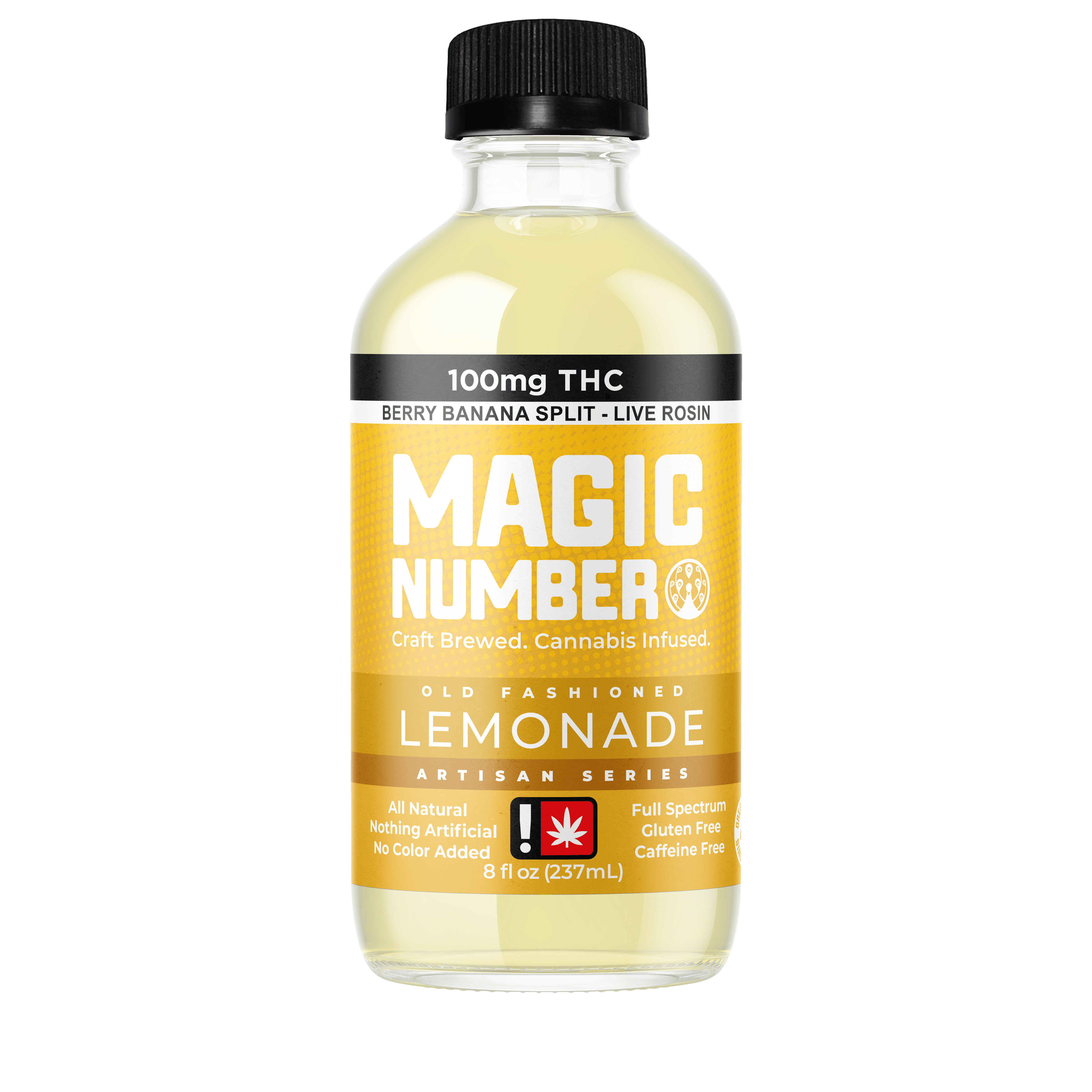 Photograph of product: Lemonade - 8oz bottle 100mg (Magic Number)