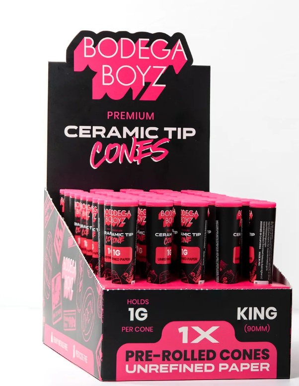 Photograph of product: Bodega Boyz Pre-Rolled Cone - x 6-Pack (White Paper)