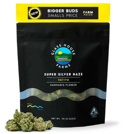 Photograph of product: Glass House Farms Super Silver Haze Farm Packs - 7g