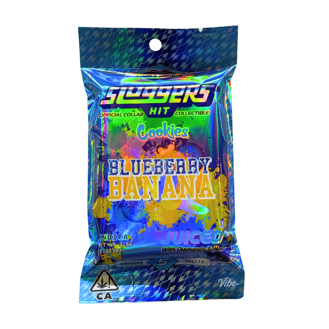 Photograph of product: BLUEBERRY BANANA DIAMOND & au chocolat INFUSED 5PK PREROLLS