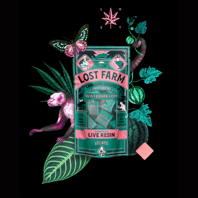 Photograph of product: 10CT- WATERMELON- LIVE RESIN- FRUIT CHEWS