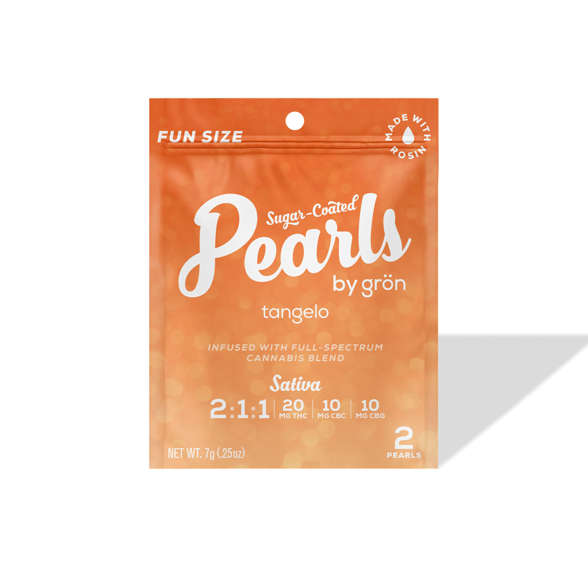 Photograph of product: Gron Tangelo 2:1:1 TH-oui/CBG/CBC 10-Piece Gummies