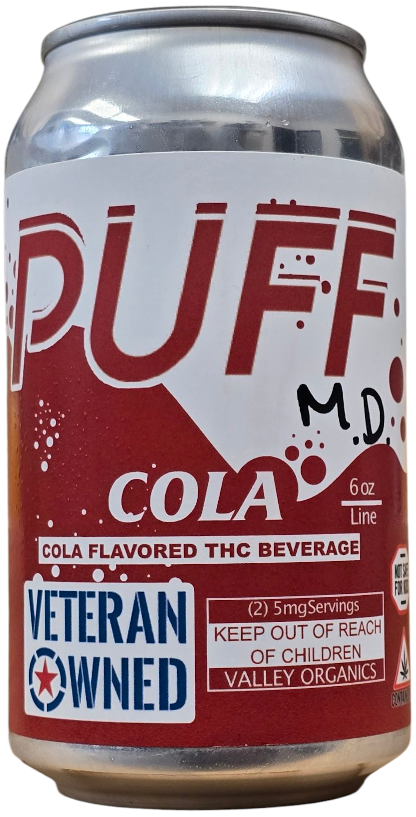 Photograph of product: Kush Light - PUFF M.D.  -  10MG TH-oui COLA