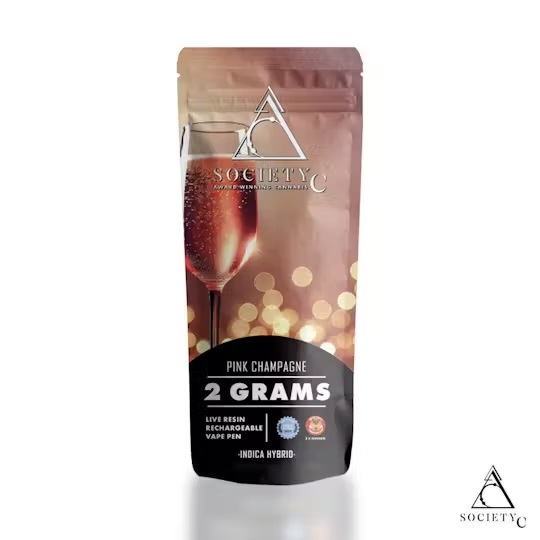 Photograph of product: Society C - Live Resin 2G Disposable - Pink Champagne
