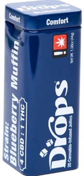 Photograph of product: Drops 20pc - Blueberry 1:2.5:10 - 200mg - CBD