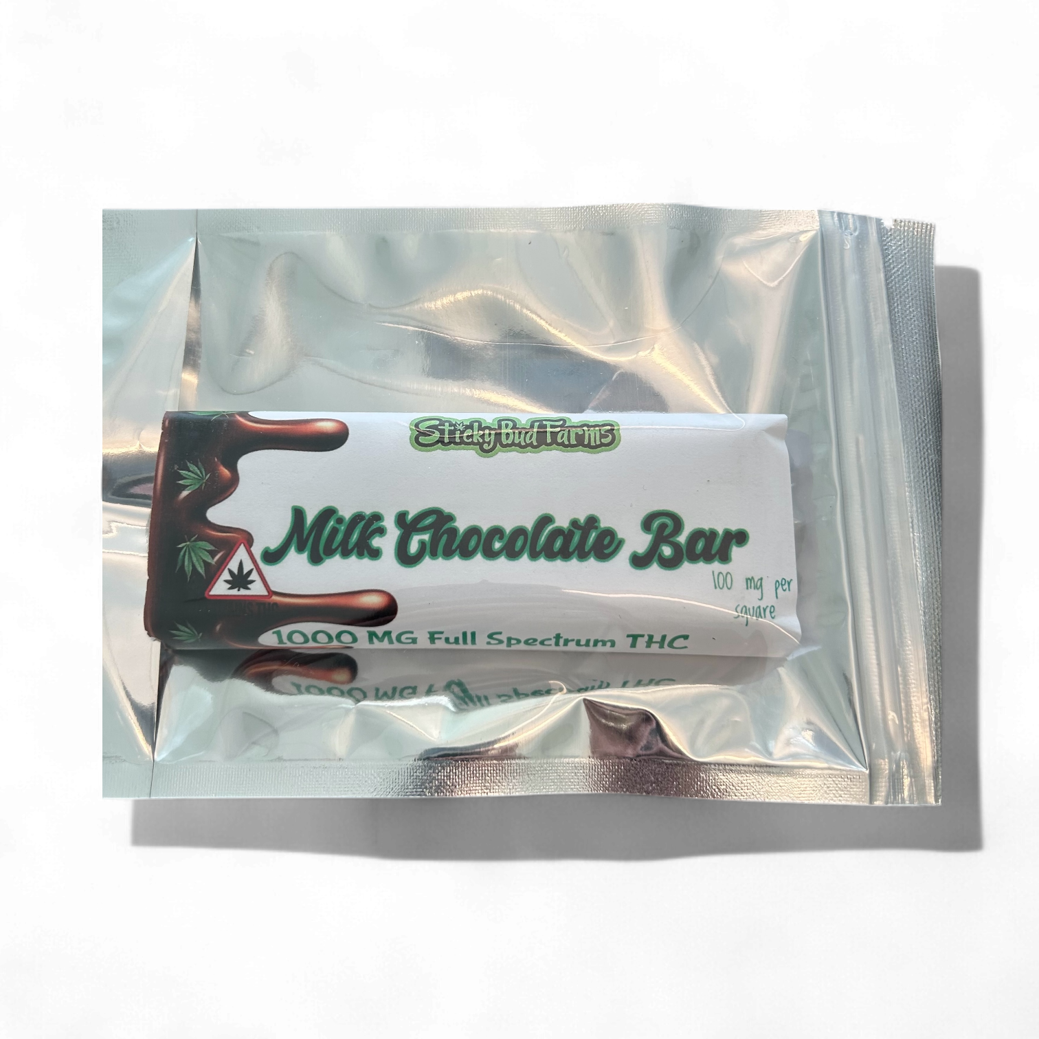 Photograph of product: Sticky Bud Farms Milk Chocolate Bar