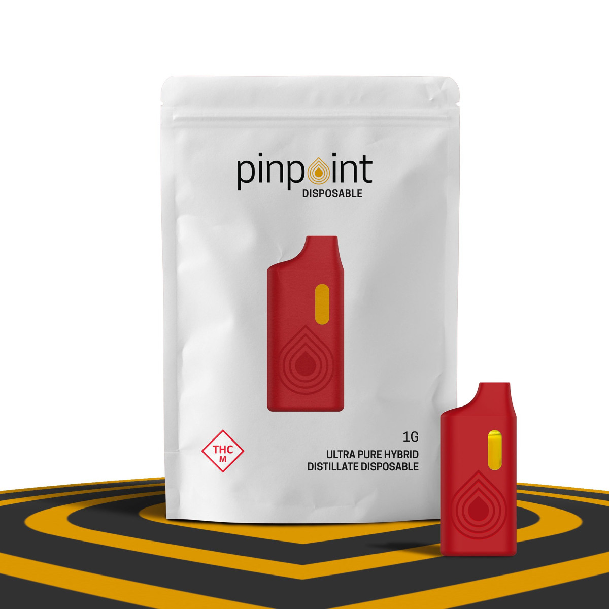 Photograph of product: Peachy Nibbles 1g Disposable Vape - Pinpoint