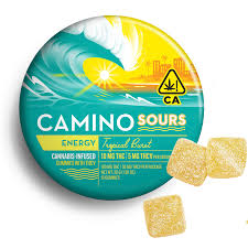 Photograph of product: Camino Sours - Tropical Burst - Gummies - 200mg - Sativa