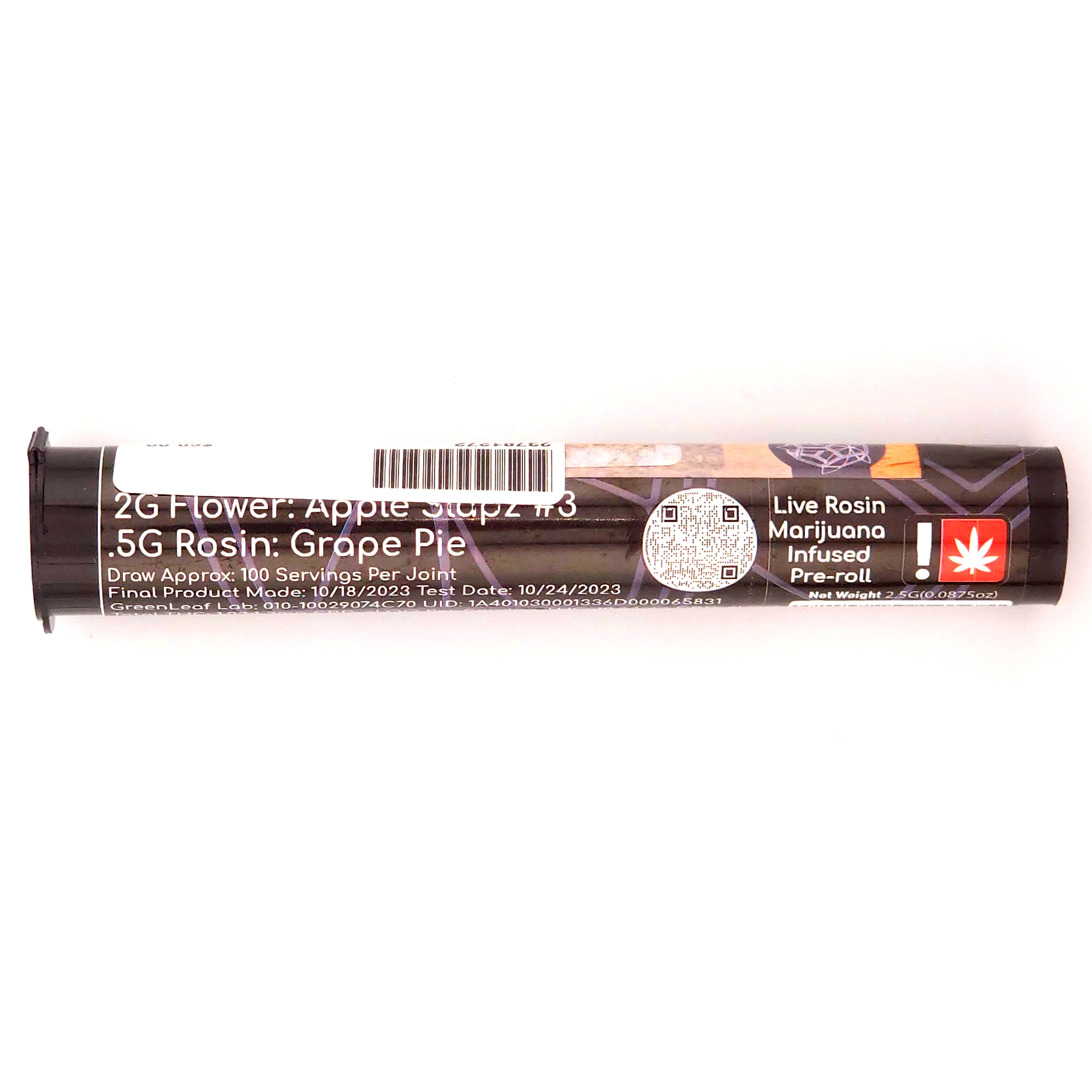 Photograph of product: Decibel Farms | Hole Note Infused PR [H] | Apple Slapz #3/Grape Pie