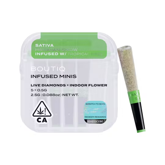 Photograph of product: HAWAIIAN SNOW - 2.5 G - 5 PACK