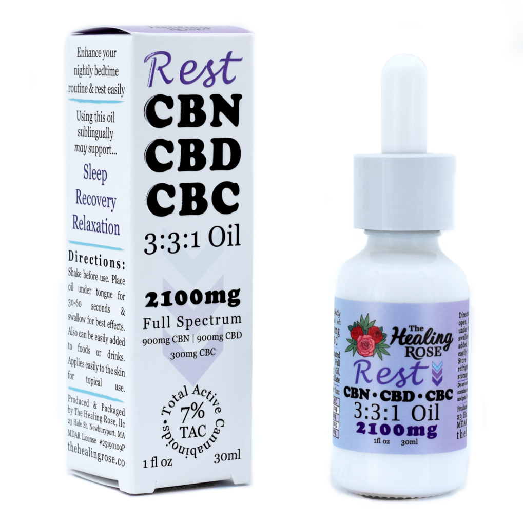 Photograph of product: 2100mg Rest Oil