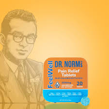 Photograph of product: Dr. Norms Pain Relief 20pk Tabs