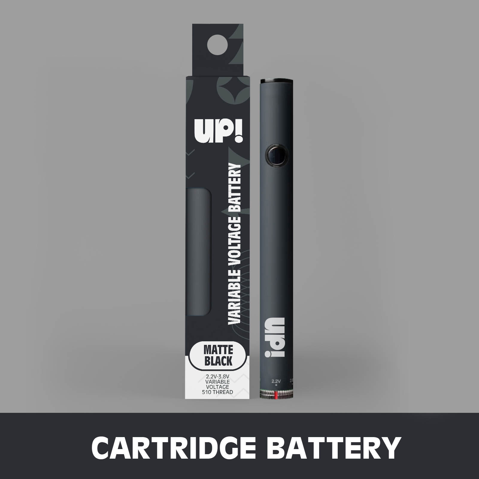 Photograph of product: (NEW) UP! -  510 Variable Battery (Matte Black)