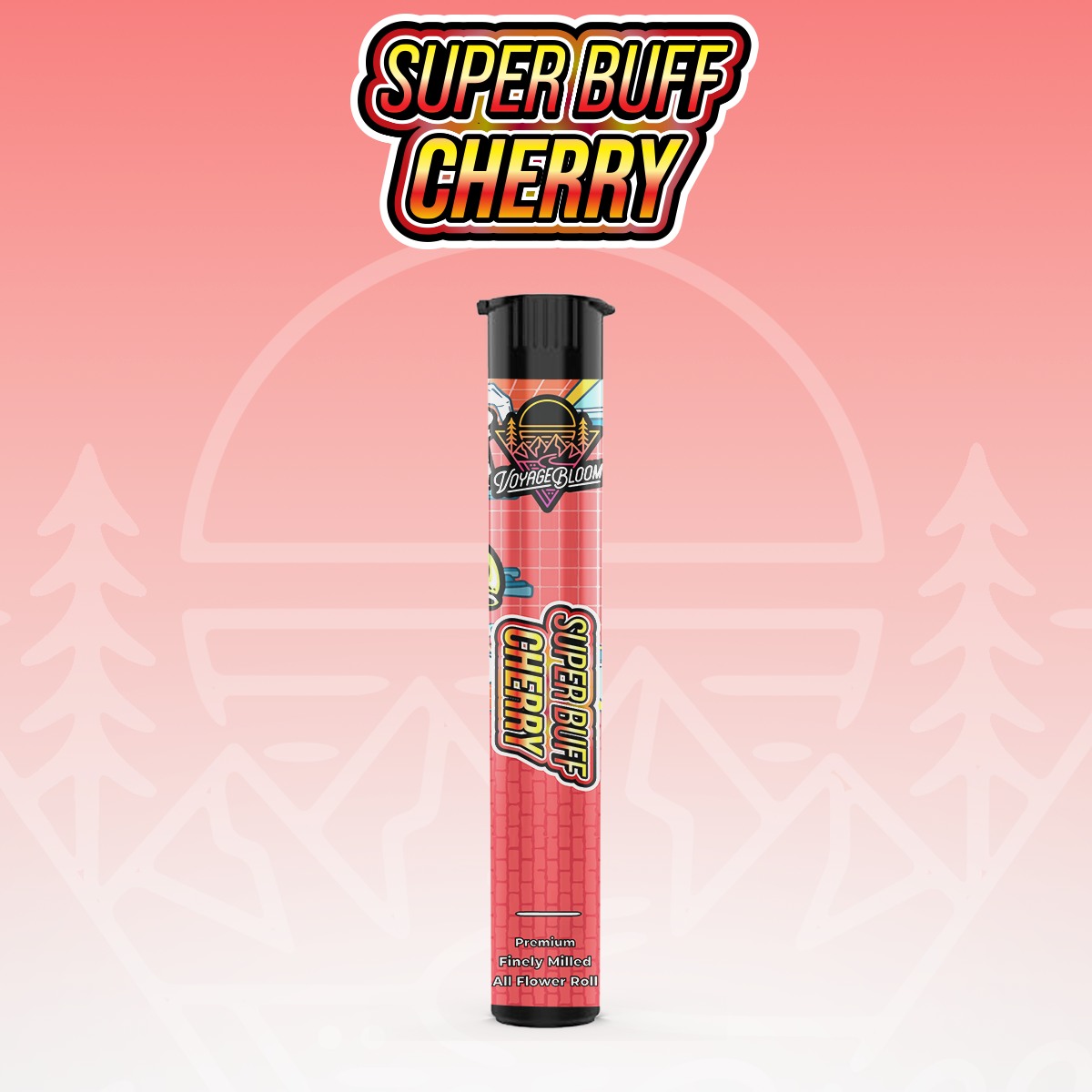 Photograph of product: Super Buff Cherry Preroll by Voyage Bloom