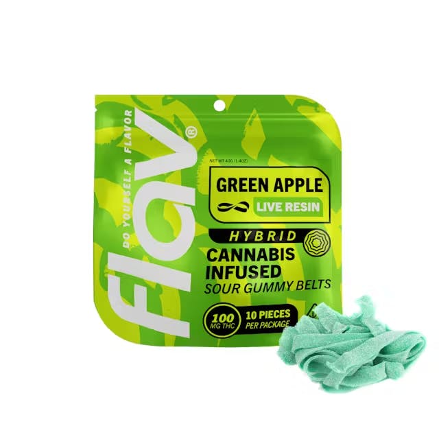Photograph of product: Flav - Green Apple Belts LR - 100mg