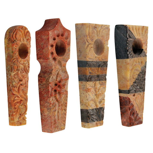 Photograph of product: 3 In. Carved Marble Pipe