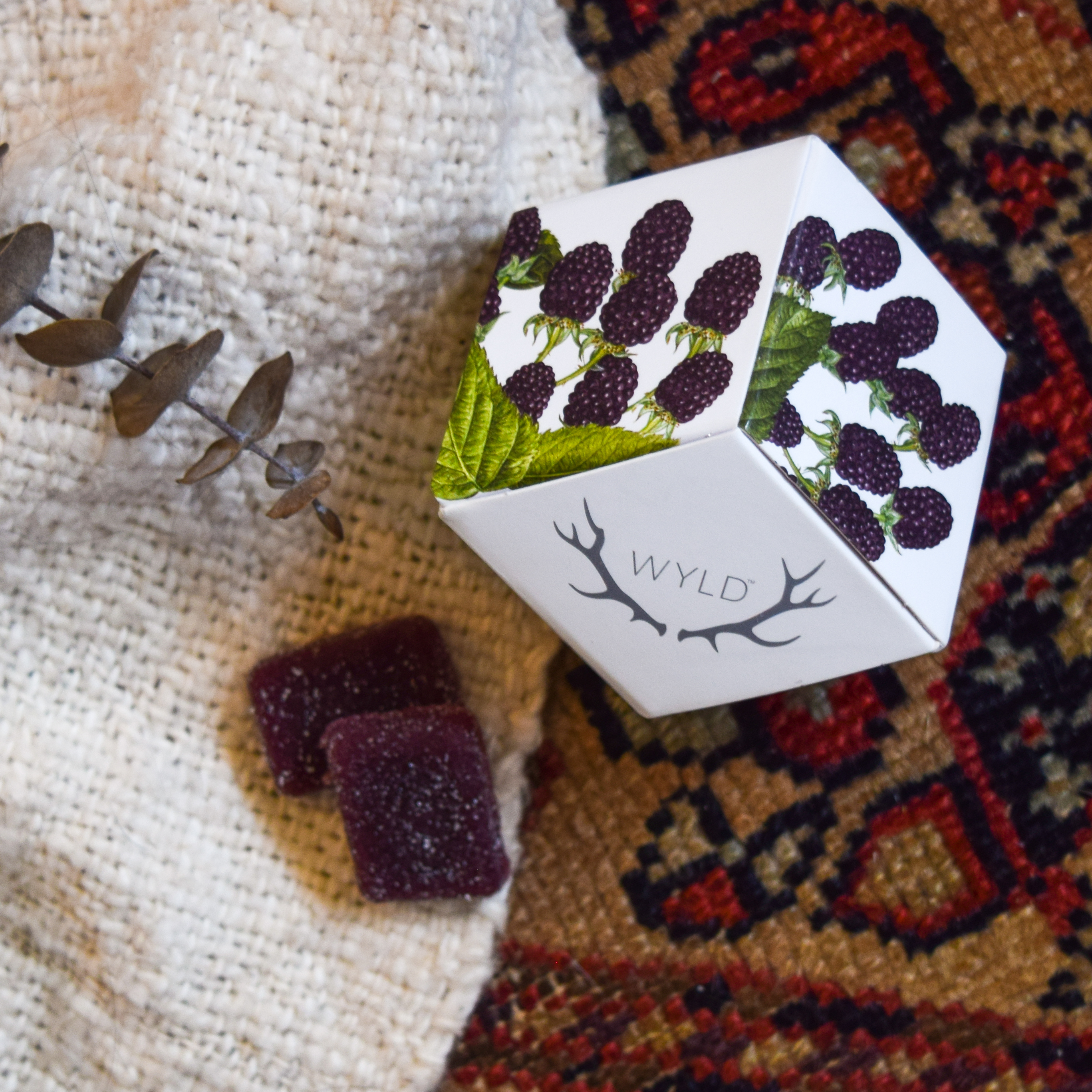 Photograph of product: WYLD GUMMIES MARIONBERRY Oui'd  100MG