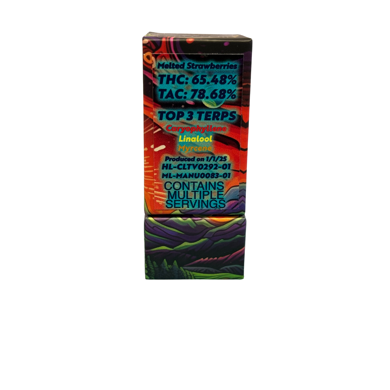 Photograph of product: Live Rosin Vape Cartridge - 1/2g | Ridgetop Botanicals | Melted Strawberries