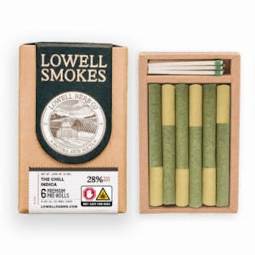 Photograph of product: Lowell Farms  | The Happy Hybrid | Pre-Rolls | 6 pack 3.5G