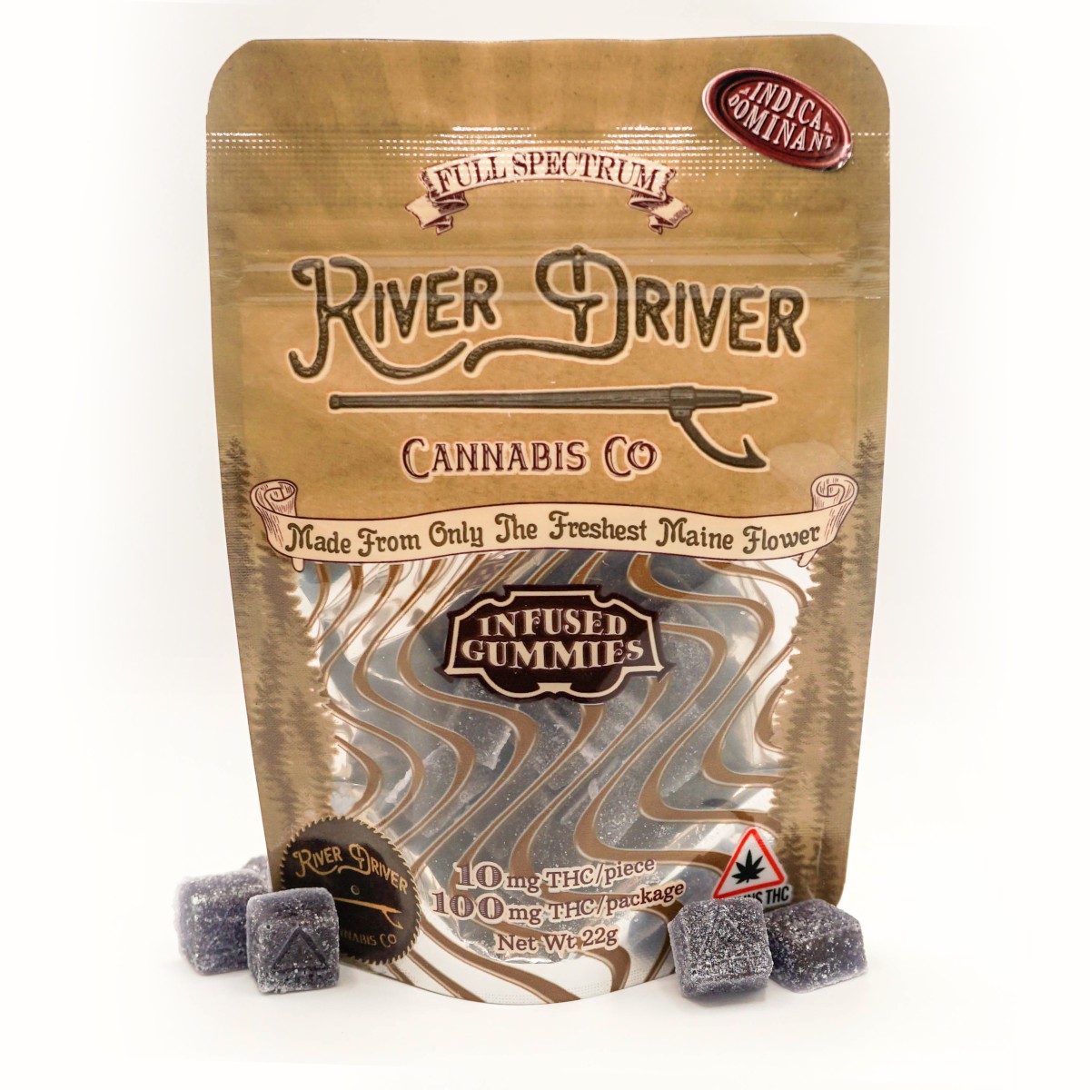 Photograph of product: RDR | Blueberry Gummy 10 Pack (Oui'd Dominant) | 100MG Total