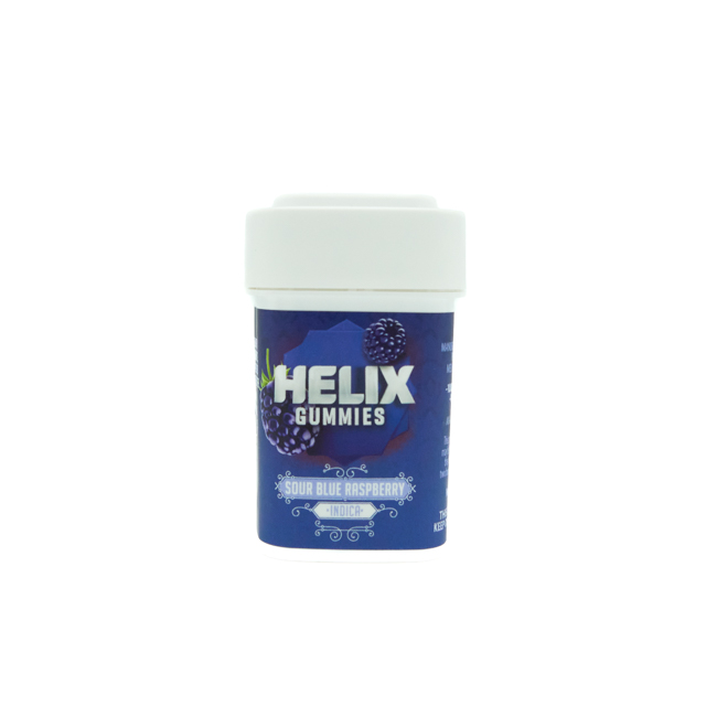 Photograph of product: Sour Blue Raspberry Gummies 100mg {687}