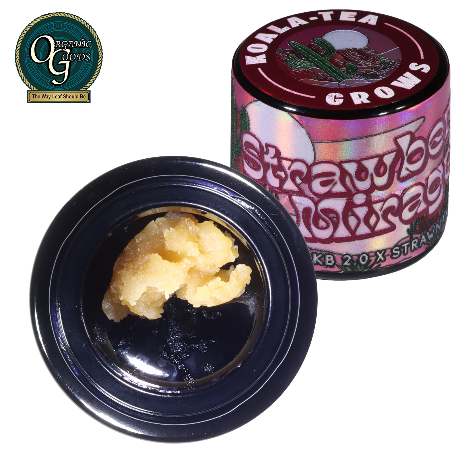Photograph of product: Koala Tea Grows Rosin Strawberry Mirage 1 G