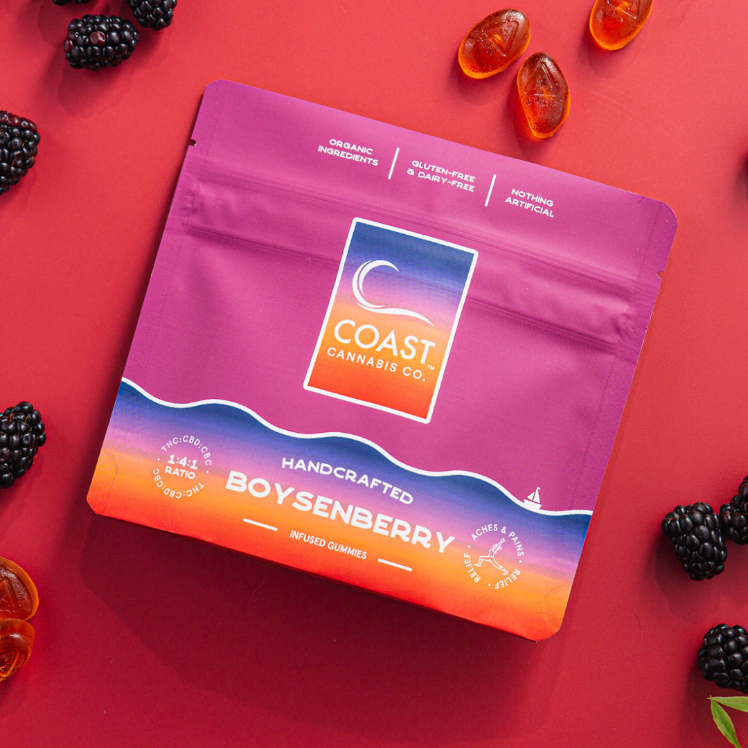 Photograph of product: 1:4:1 Boysenberry CBC Gummies | TAX INCLUDED