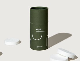 Photograph of product: maude - Wipe - compostable compressed towels