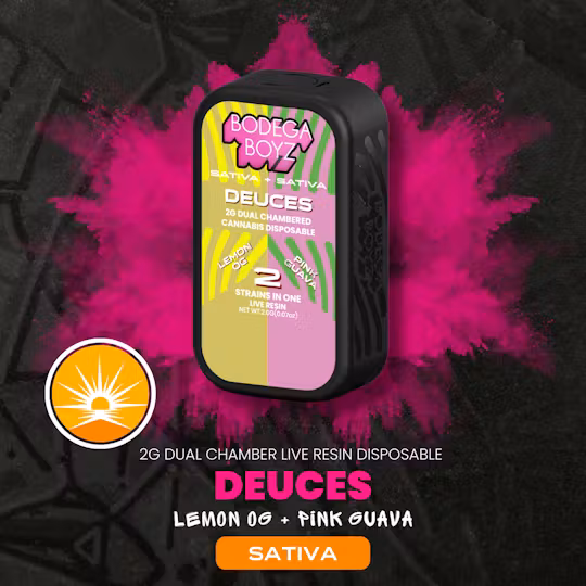 Photograph of product: Lemon OG X Pink Guava | Live Resin AIO Disposable | 2g