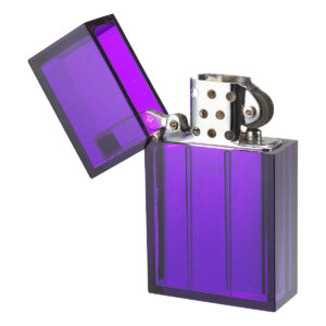 Photograph of product: Hard Edge Lighter | Clear Purple