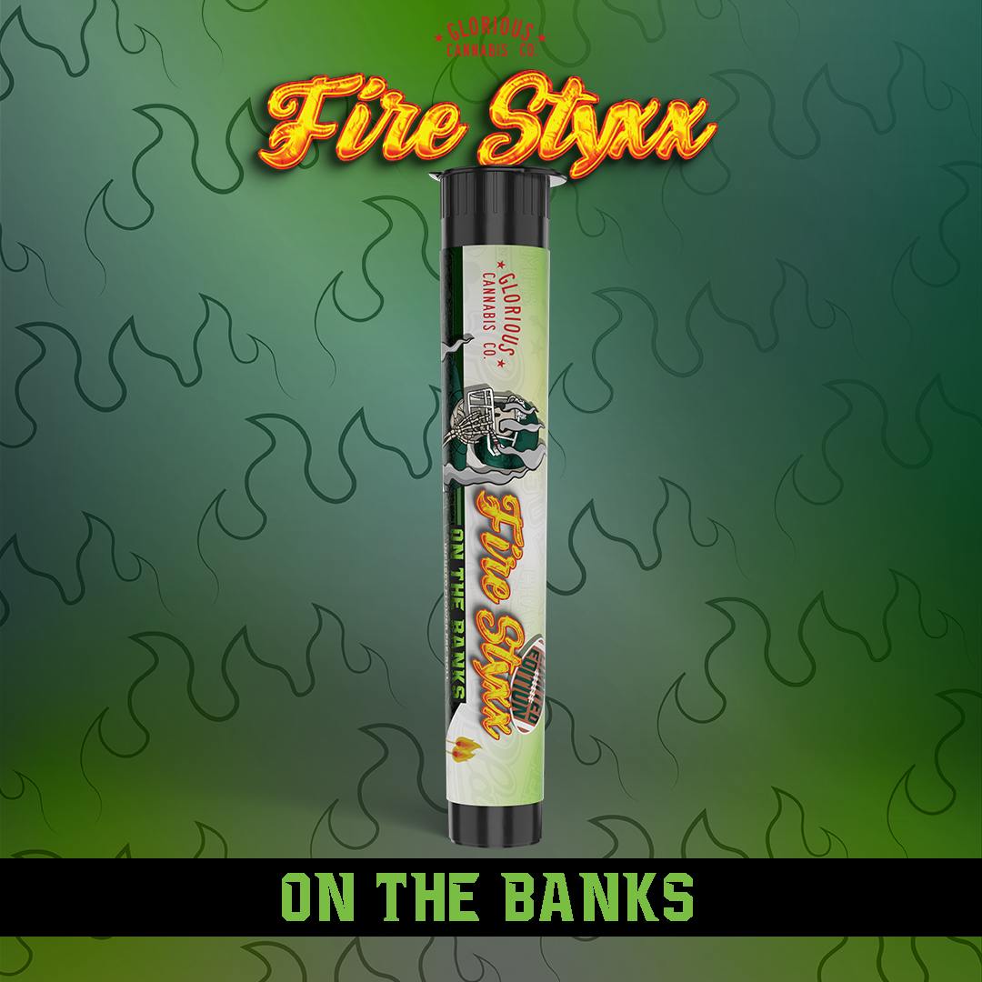 Photograph of product: Glorious Oui'd | On The Banks Fire Styxx Preroll | REC