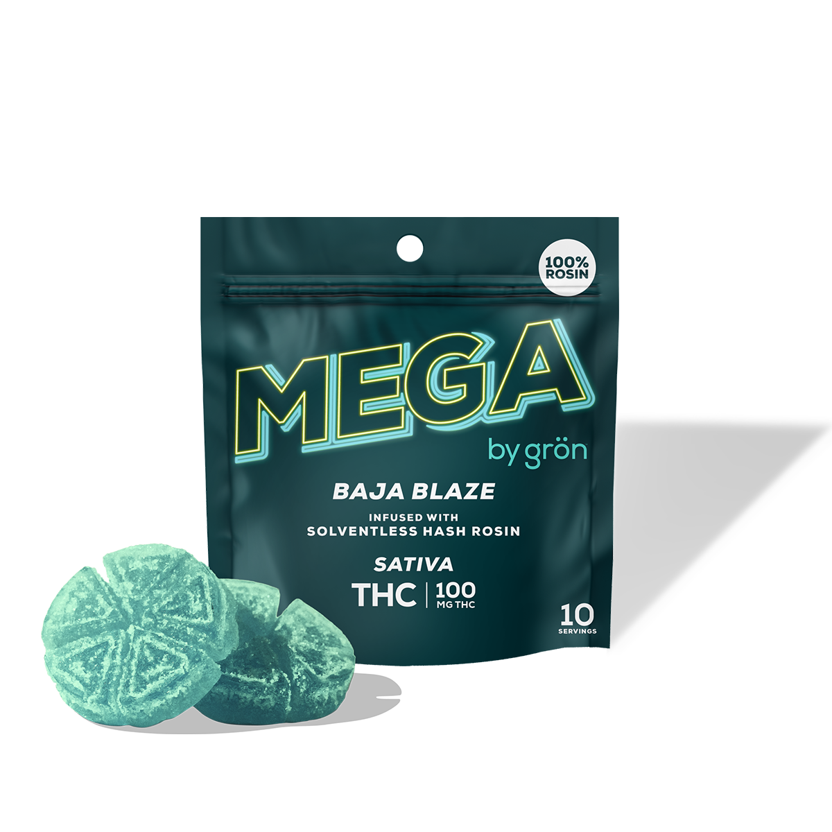 Photograph of product: Baja Blaze Rosin Mega Pearl | 1 x 100mg