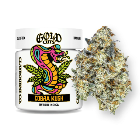 Photograph of product: $75 | Cobra Kush Gold Cuts - 3.5g