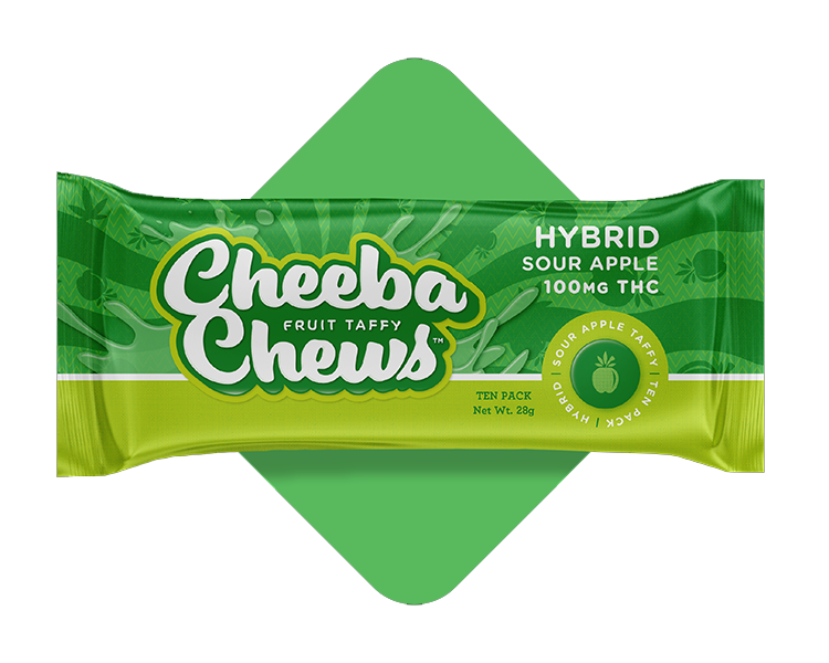 Photograph of product: Sour Apple Hybrid Chews 10pk