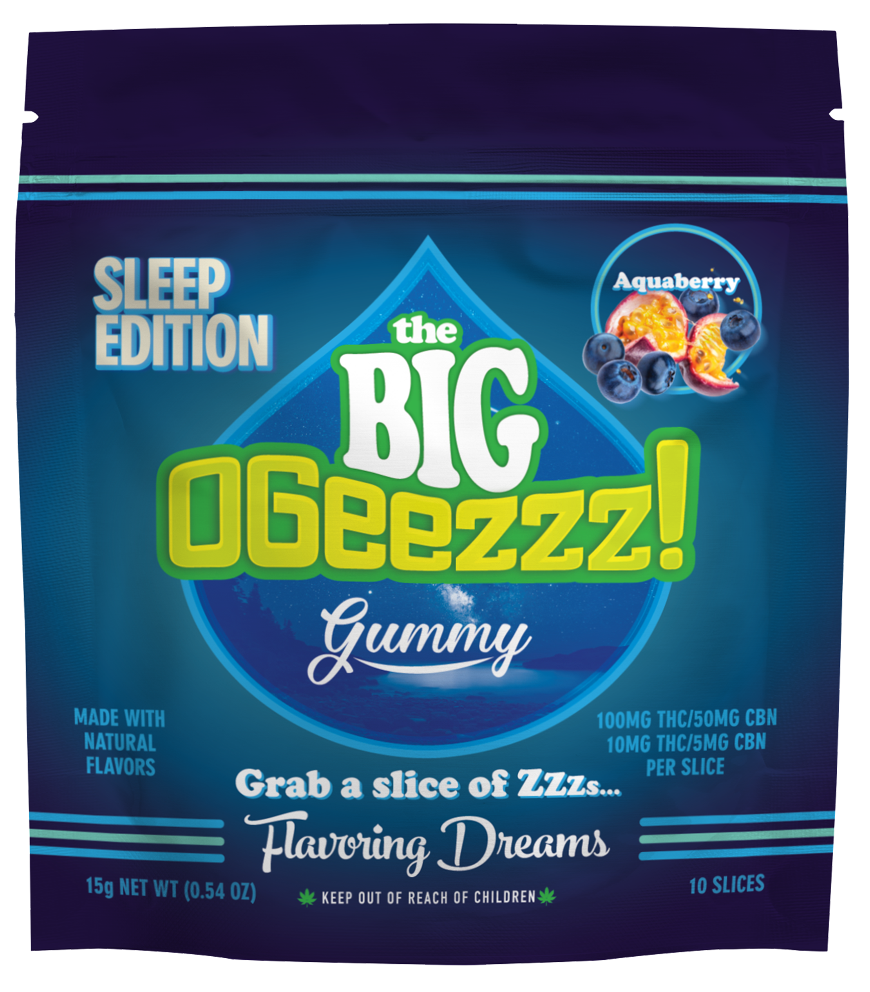 Photograph of product: BIG Aquaberry Sleep | 2:1 TH-oui:CBN | 100mg