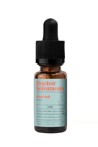 Photograph of product: 20:1 Dr. Solomon's Unwind CBD Rich Drops | 15ml