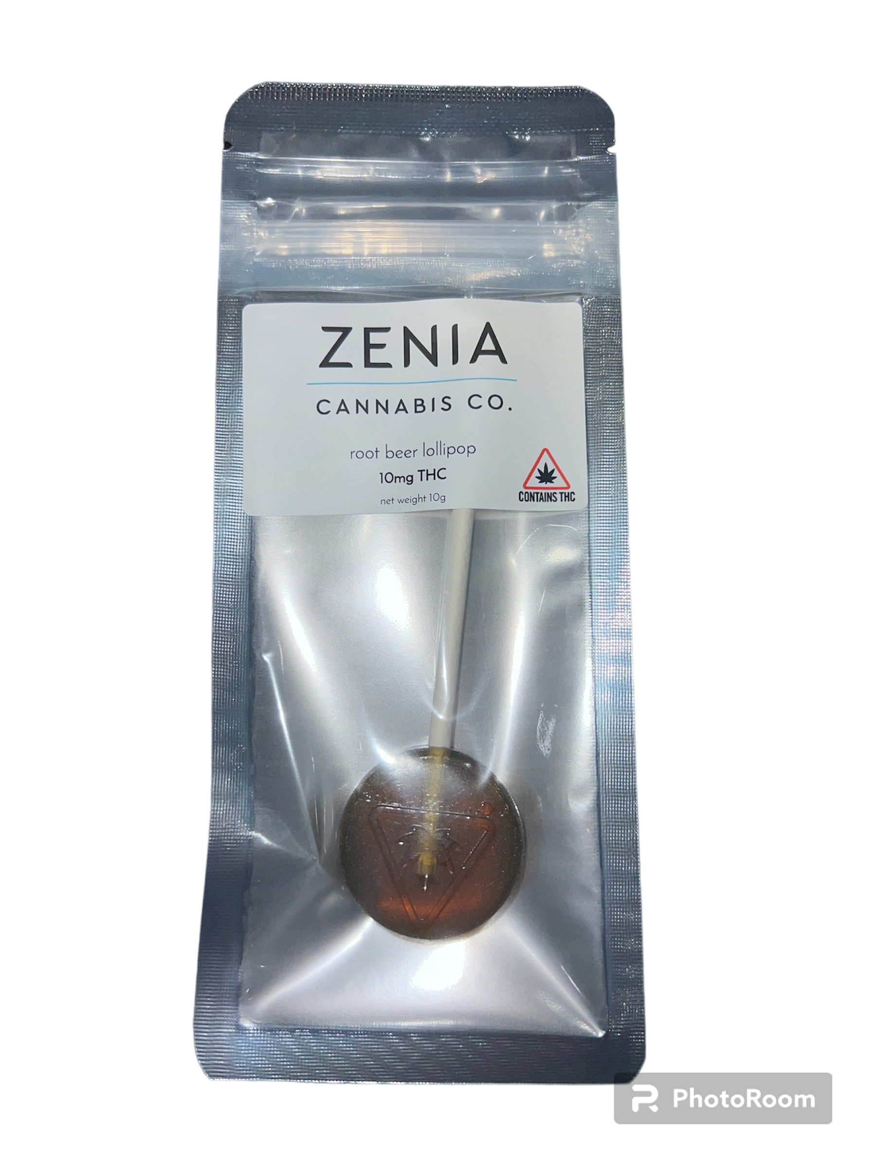 Photograph of product: Root Beer Lollipop