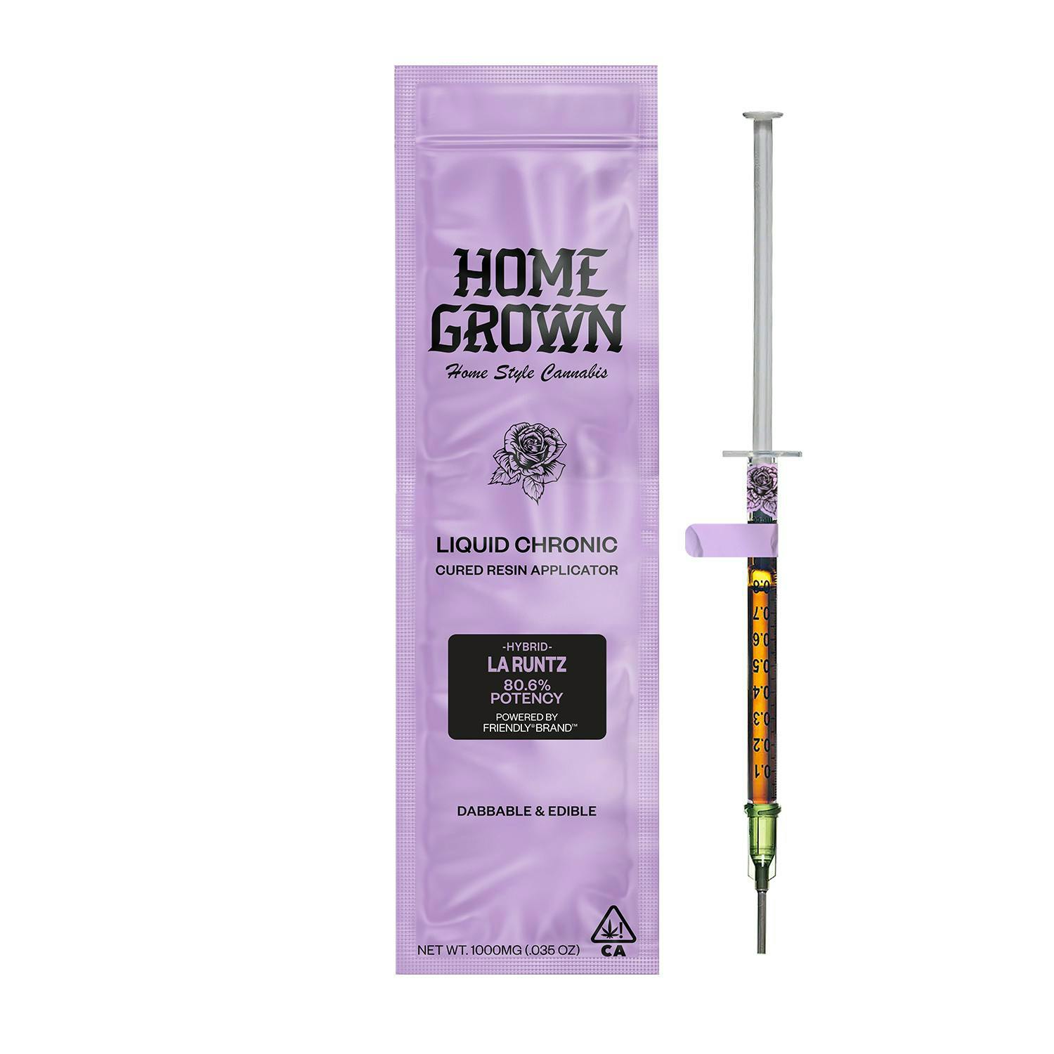 Photograph of product: Homegrown - LA Runtz - 1000MG - Cured Resin Applicator