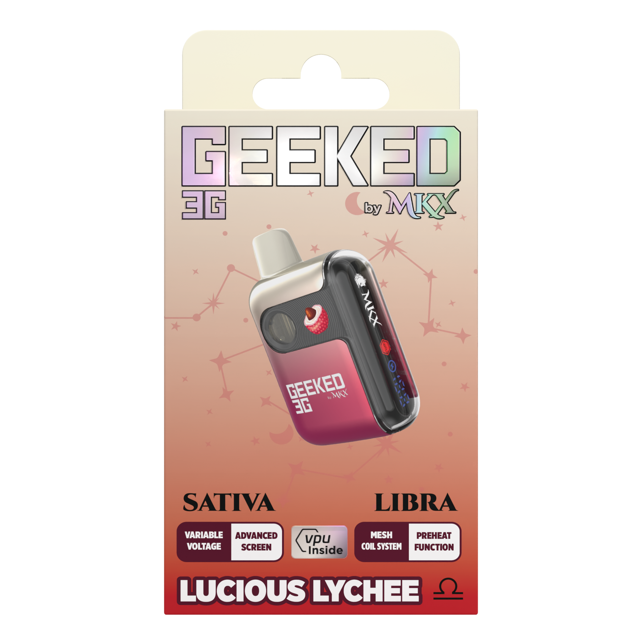 Photograph of Product: Geeked - Lucious Lychee Disposable 3g