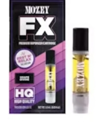 Photograph of product: Cartridge | Mozey Extracts | FX Grape Divine [TH-oui/CBD/CBN]