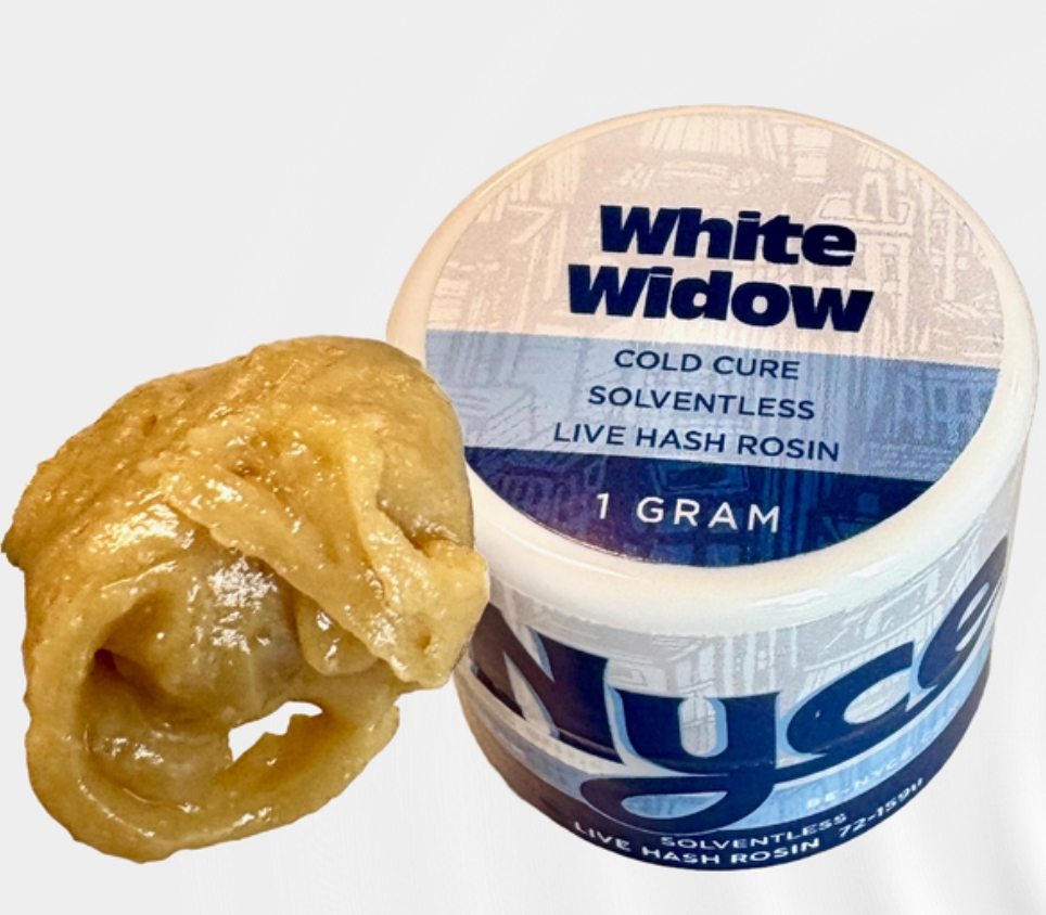 Photograph of product: NYCE | Live au chocolat Rosin | White Widow | 1g