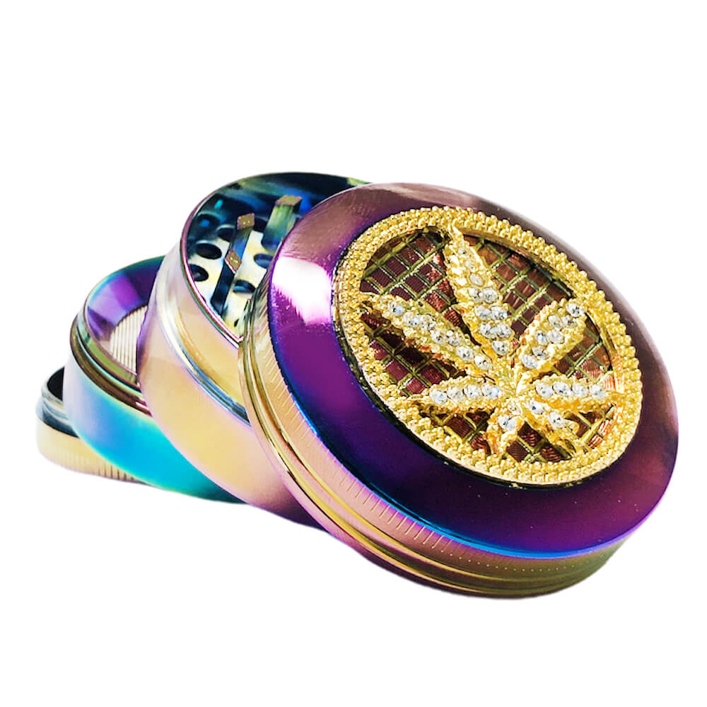 Photograph of product: Accessory | Metal/Plastic/Silicone | - HMI | 40mm Grinder | Assorted Colors