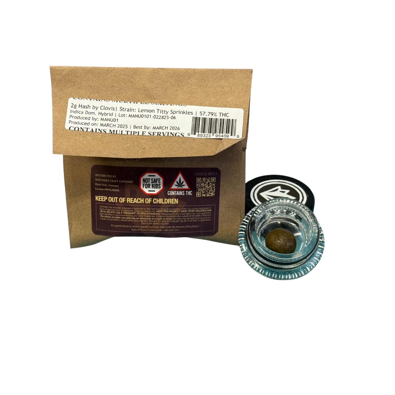 Photograph of product: Static au chocolat Temple Ball - 2g | Clovis I Lemon Titty Sprinkles