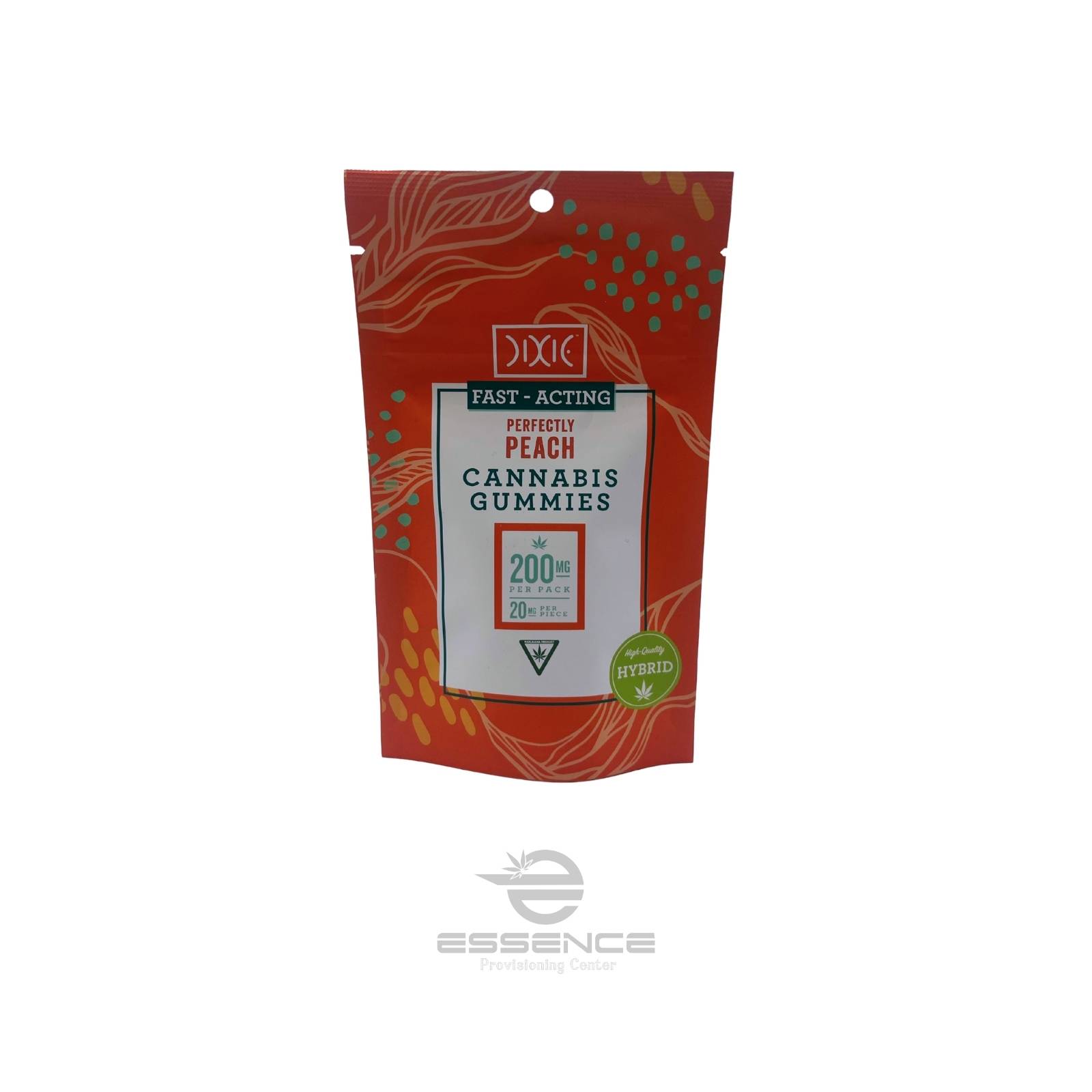 Photograph of Product: Dixie - Perfectly Peach Fast Acting Gummies - 200mg (Hybrid)