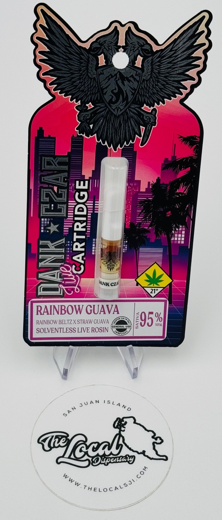 Photograph of product: Rainbow Guava Rosin Cartridge