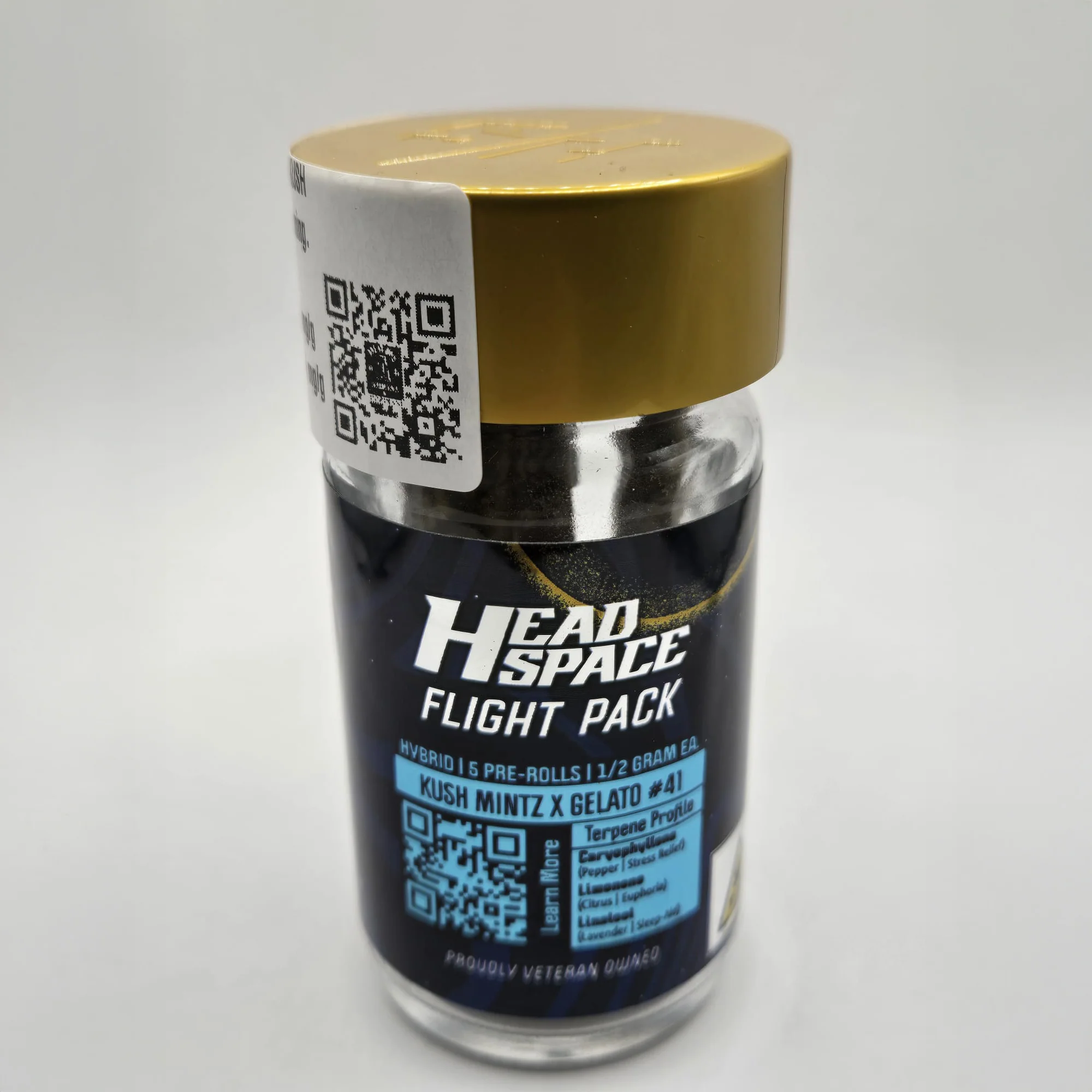 Photograph of Product: Pre-Rolls | Head Space | Kush Mintz x Gelato #41 5 Pack | Hybrid